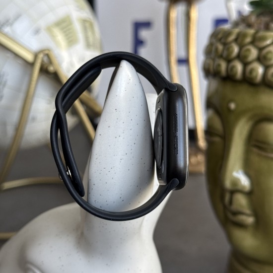 Watch S10 mini у розмірі 42mm Black з чорним спортивним ремінцем