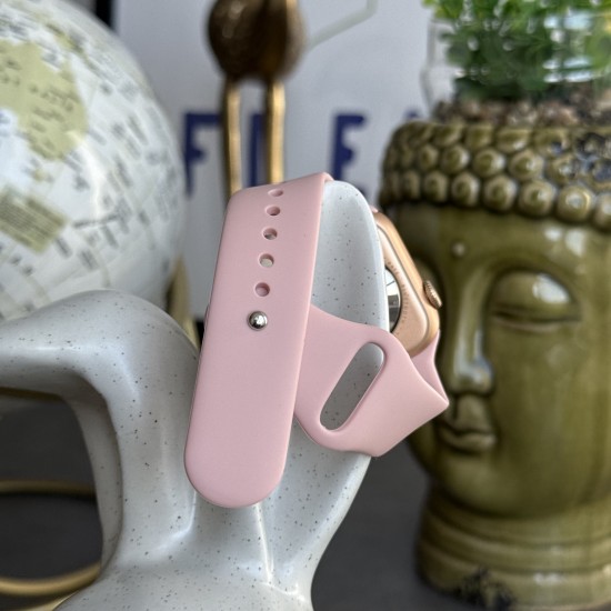Watch S10 mini у розмірі 42mm Rose Gold з рожевим спортивним ремінцем