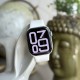 Watch S10 mini у розмірі 42mm Silver з білим спортивним ремінцем