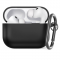 Чехол силиконовый с карабином для Airpods Pro 3 Чёрный 