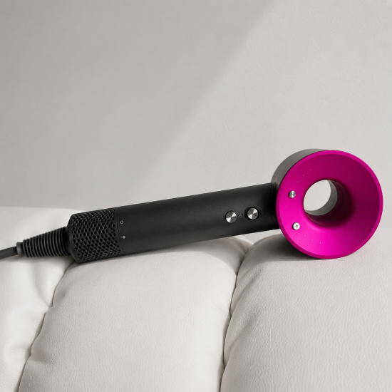 Фен-стайлер Magic Hair PRO+ 5 насадок Silver+Fuchsia