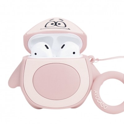  Чохол для Apple AirPods Avocado Pink 3D, силіконовий 