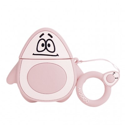  Чохол для Apple AirPods Avocado Pink 3D, силіконовий 