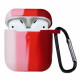 Чохол для Apple AirPods Red gradient 3D, силіконовий