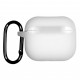 Чохол силіконовий для бездротових навушників AirPods 3 з карабіном Люмінесце́нція