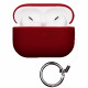 Чохол силіконовий з карабіном для Apple Airpods Pro 2 Бордо