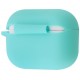Чехол силиконовый карабином для Airpods Pro 2 Бирюзовый
