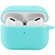 Чехол силиконовый карабином для Airpods Pro 2 Бирюзовый