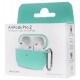 Чехол силиконовый карабином для Airpods Pro 2 Бирюзовый