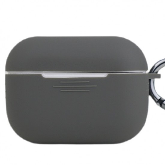 Чохол силіконовий з карабіном для Apple Airpods Pro Сірий