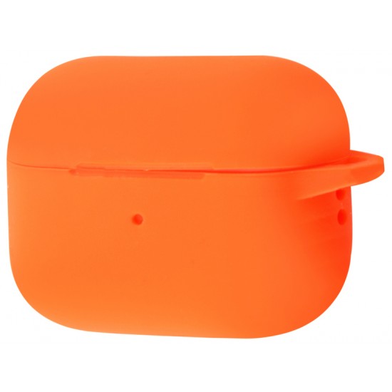 Чехол силиконовый с карабином для Airpods Pro 2 Orange