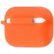 Чехол силиконовый с карабином для Airpods Pro 2 Orange