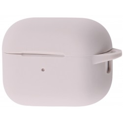 Чохол силіконовий з карабіном для Airpods Pro 2 Пудровий
