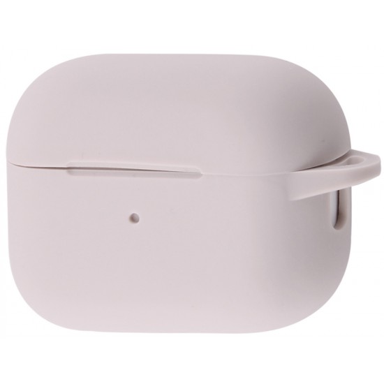 Чехол силиконовый с карабином для Airpods Pro 2 Пудровый