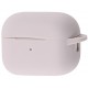 Чехол силиконовый с карабином для Airpods Pro 2 Пудровый