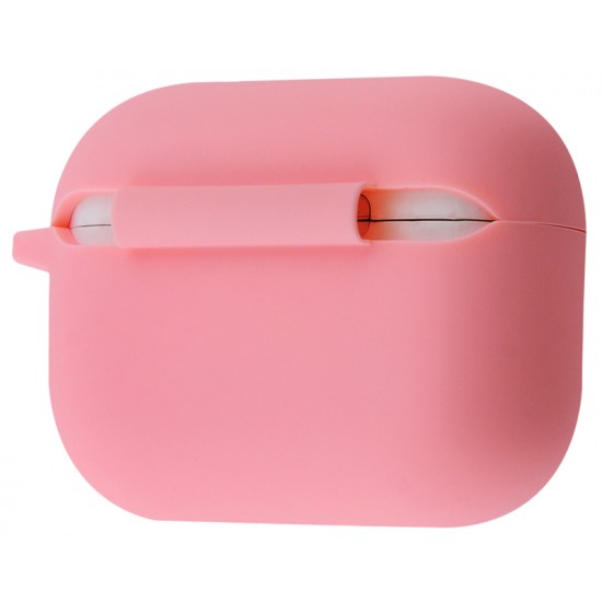 Чехол силиконовый с карабином для Apple Airpods Pro Розовый