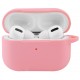 Чехол силиконовый с карабином для Apple Airpods Pro Розовый