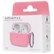 Чехол силиконовый с карабином для Apple Airpods Pro Розовый