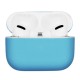 Чехол силиконовый классический для Airpods Pro Небесный голубой