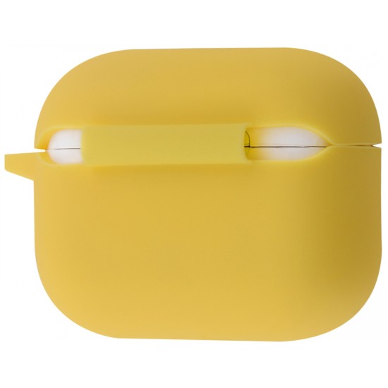 Чехол силиконовый с карабином для Apple Airpods Pro 2 Желтый