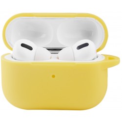 Чохол силіконовий з карабіном для  Airpods Pro 2 Жовтий