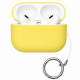 Чохол силіконовий з карабіном кільце для Apple Airpods Pro 2 Жовтий