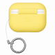 Чохол силіконовий з карабіном кільце для Apple Airpods Pro 2 Жовтий