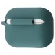Чехол силиконовый с карабином для Apple Airpods Pro Зеленый (хвоя)