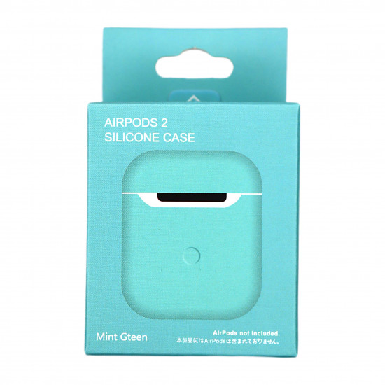 Чехол силиконовый для беспроводных наушников Apple AirPods Бирюзовый