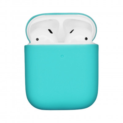 Чохол силіконовий для бездротових навушників Apple AirPods  Бірюзовий