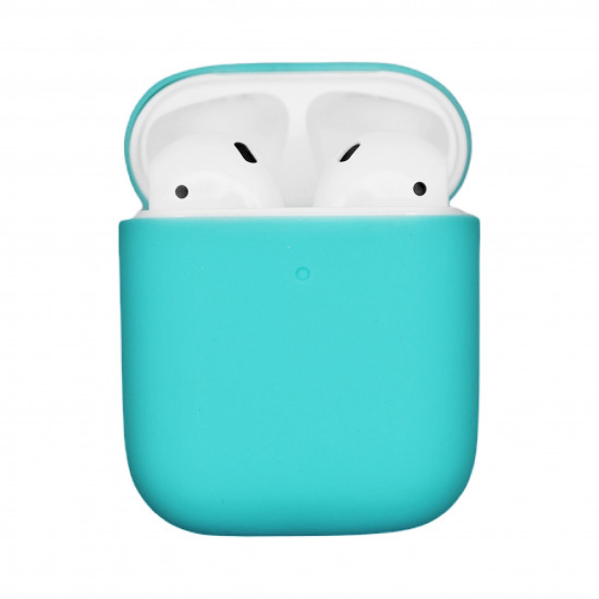 Чехол силиконовый для беспроводных наушников Apple AirPods Бирюзовый
