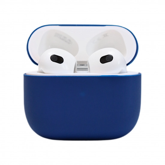 Чехол силиконовый для беспроводных наушников Apple AirPods 3 Темно-синий