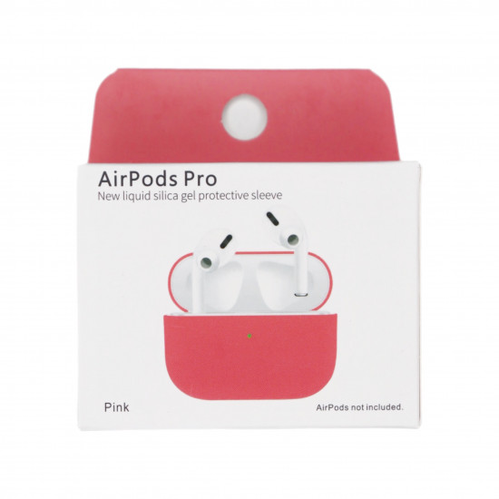 Чехол силиконовый классический для Apple Airpods Pro Розовый